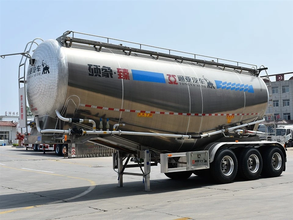 40t alyuminiy tsement semi treyleri