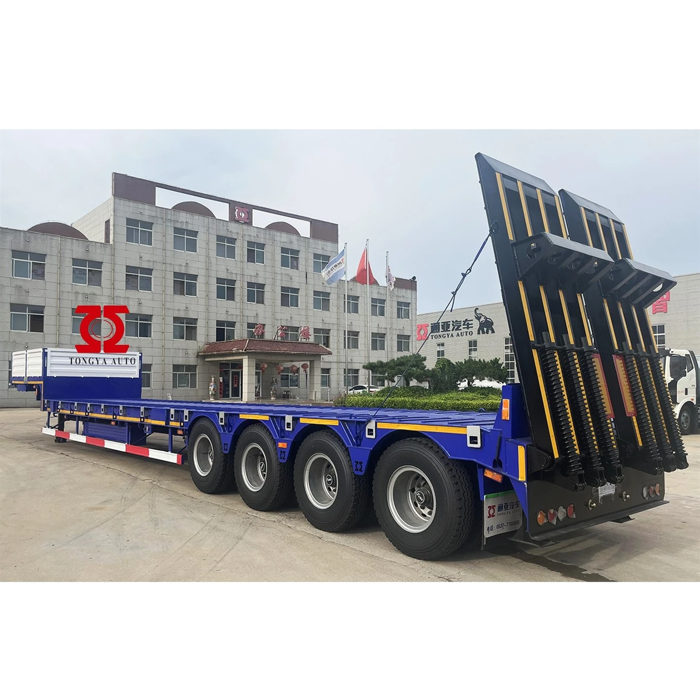 80T Low Bed Semi Trailer