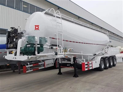 4 Axle 50m3 Opsiv tsement-tanter semi treyleri