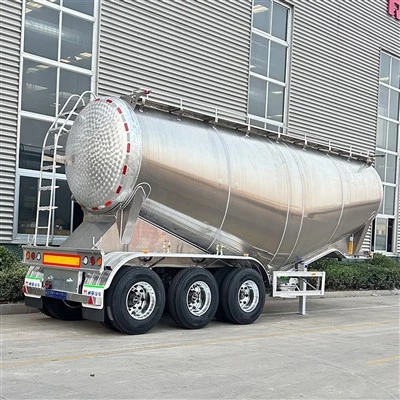 Alyuminiy quyma tsement tanker treyleri
